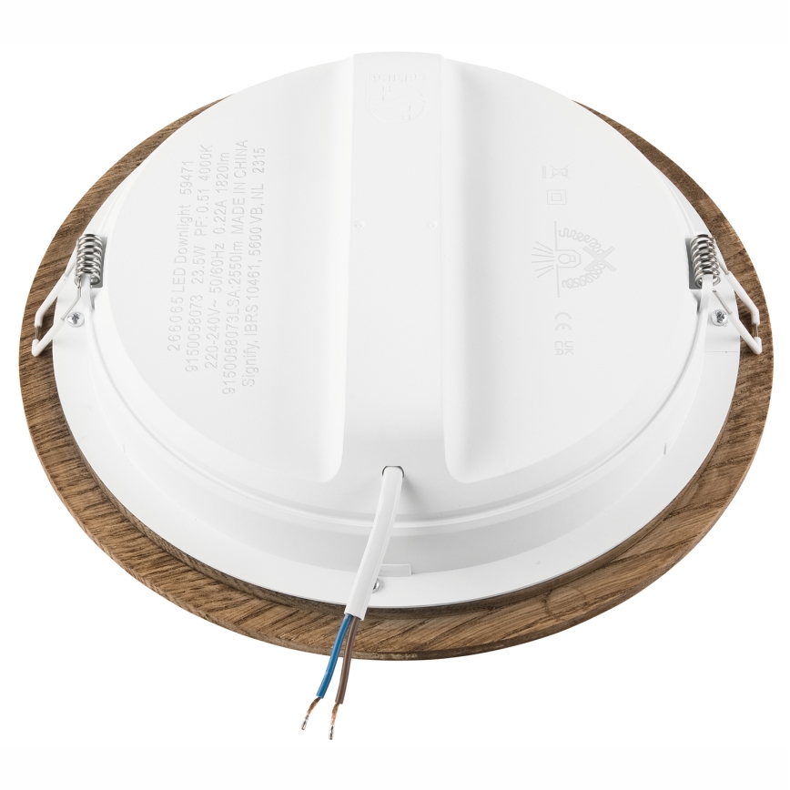 LED Iegremdējama lampa WOODY SPOT LED/23,5W/230V 4000K rieksts ø 23,5 cm