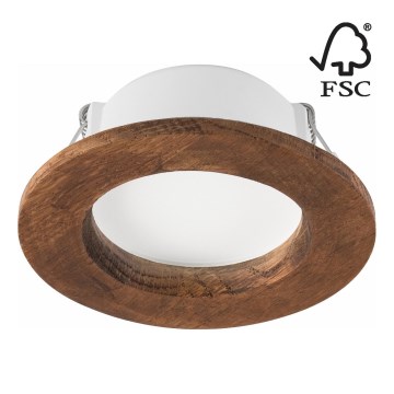 LED Iegremdējama lampa WOODY SPOT LED/5,5W/230V 4000K ķirsis ø 10 cm