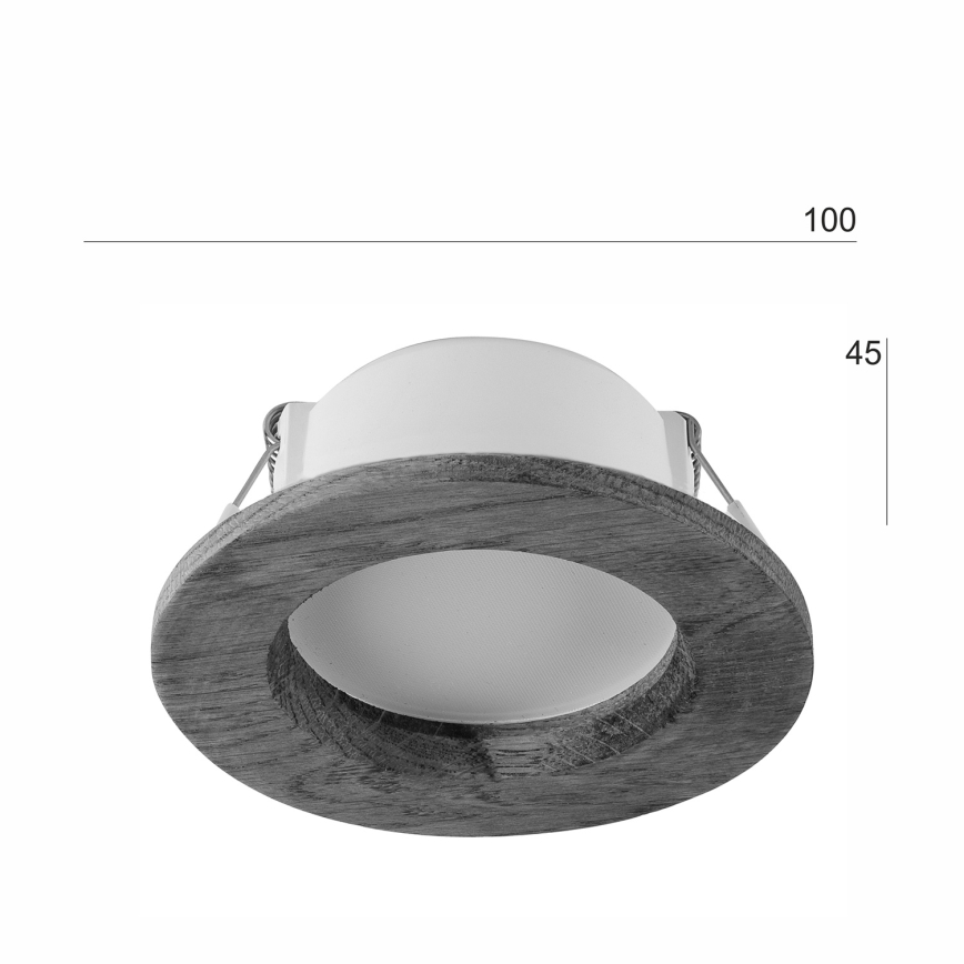 LED Iegremdējama lampa WOODY SPOT LED/5,5W/230V 4000K ķirsis ø 10 cm