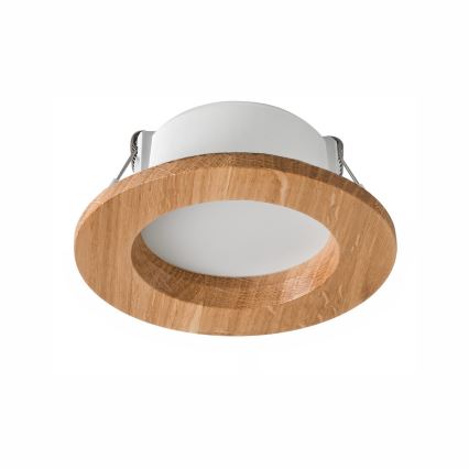 LED Iegremdējama lampa WOODY SPOT LED/5,5W/230V 4000K ozolkoks ø 10 cm