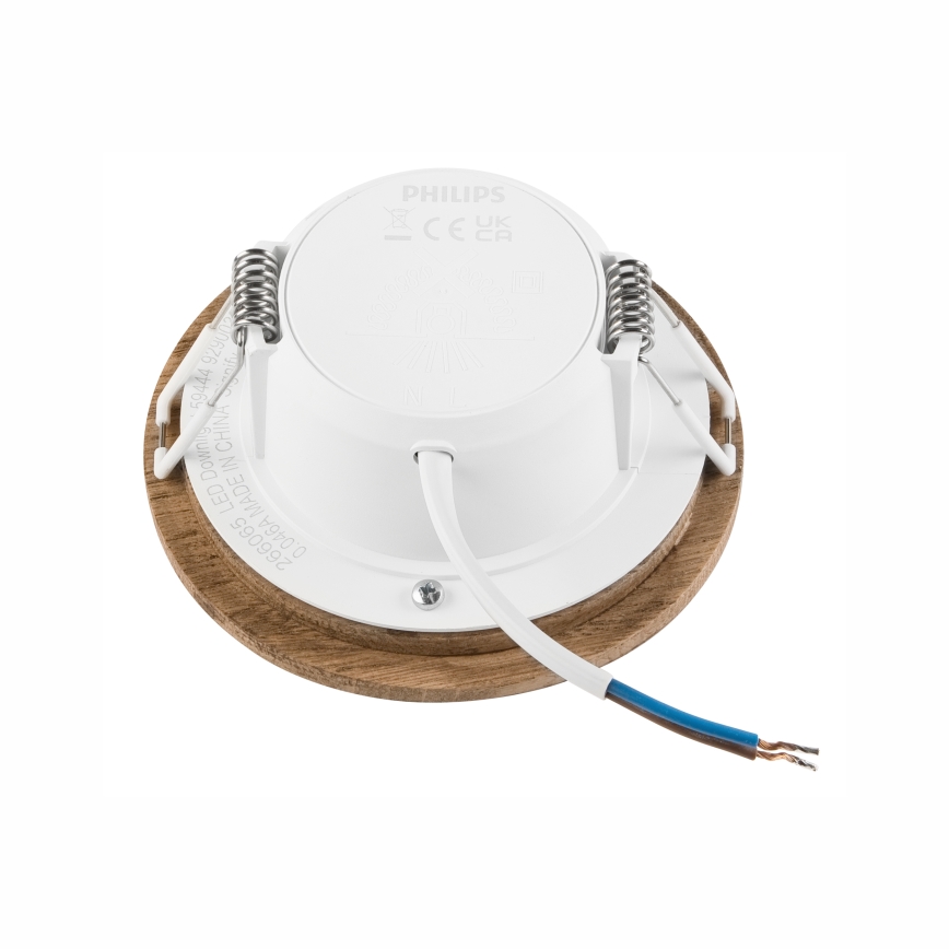 LED Iegremdējama lampa WOODY SPOT LED/5,5W/230V 4000K rieksts ø 10 cm
