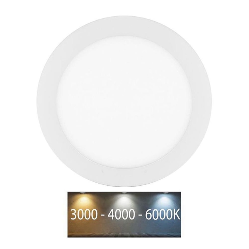LED Iegremdējama vannas istabas lampa LADA LED/12W/230V 3000/4000/6000K d. 17 cm IP44 balta