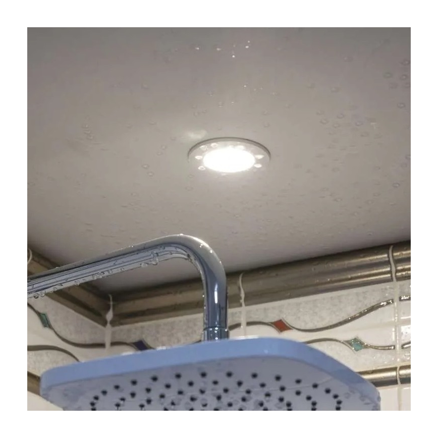 LED Iegremdējama vannas istabas lampa LORI LED/4,5W/230V IP65 2700/4000K d. 8,5 cm balta
