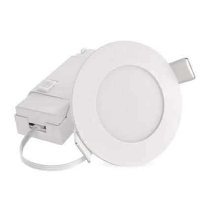 LED Iegremdējama vannas istabas lampa LORI LED/4,5W/230V IP65 2700/4000K d. 8,5 cm balta