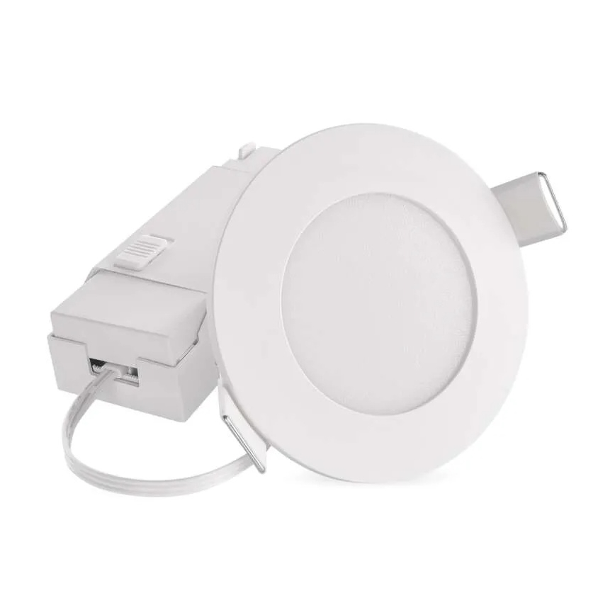 LED Iegremdējama vannas istabas lampa LORI LED/4,5W/230V IP65 2700/4000K d. 8,5 cm balta