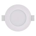 LED Iegremdējama vannas istabas lampa LORI LED/4,5W/230V IP65 2700/4000K d. 8,5 cm balta