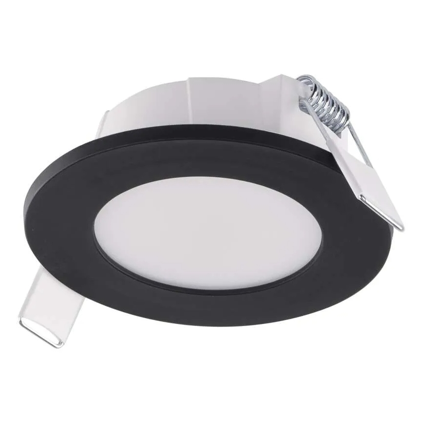 LED Iegremdējama vannas istabas lampa LORI LED/4,5W/230V IP65 2700/4000K d. 8,5 cm melna