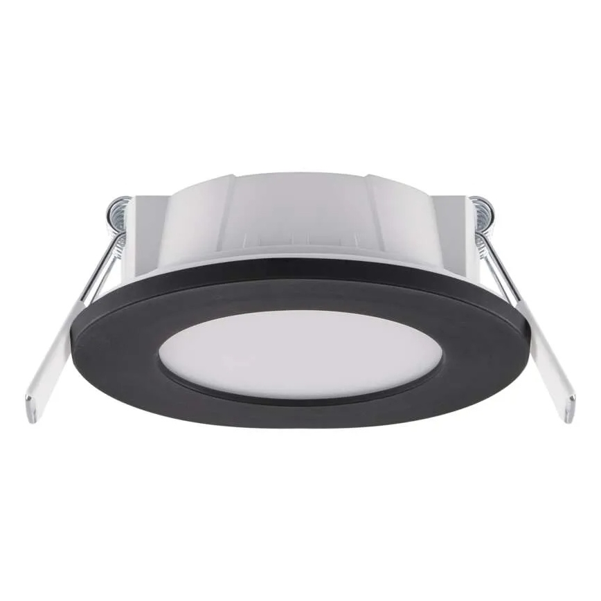 LED Iegremdējama vannas istabas lampa LORI LED/4,5W/230V IP65 2700/4000K d. 8,5 cm melna