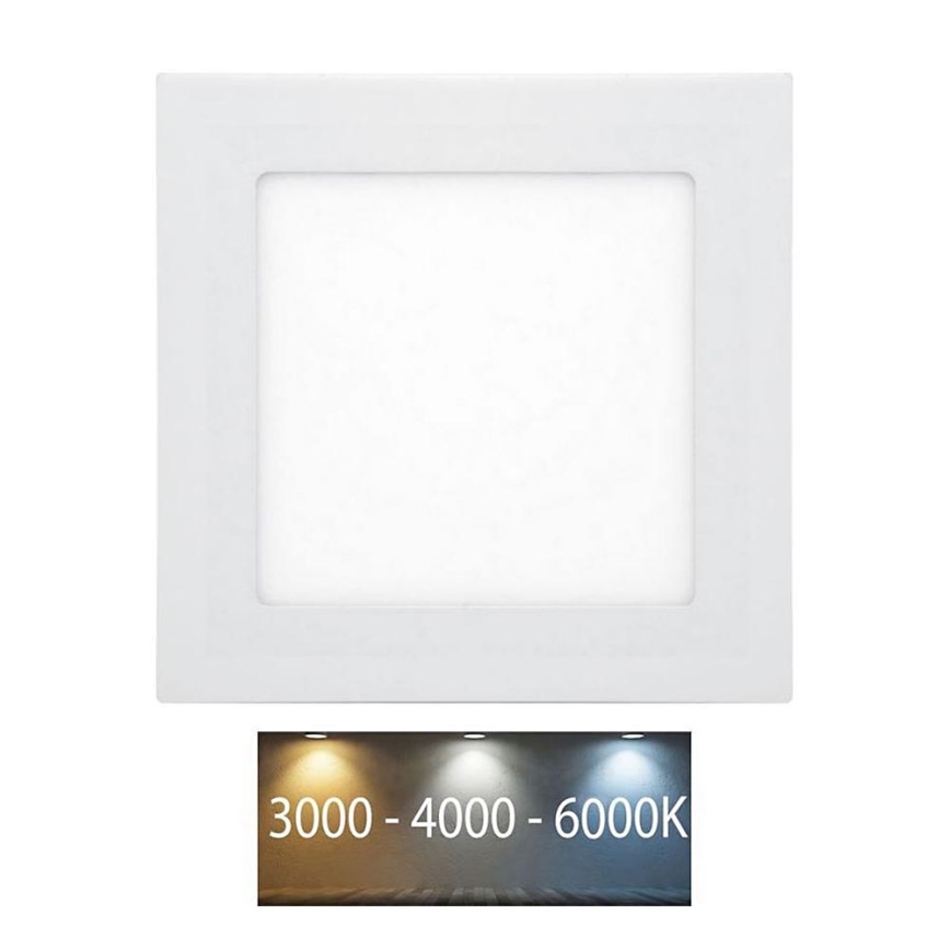 LED Iegremdējama vannas istabas lampa RAFA LED/6W/230V 3000/4000/6000K 12x12 cm IP44 balta