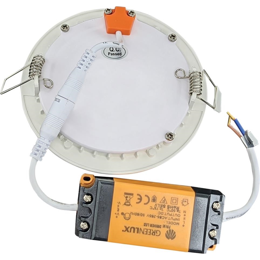 LED Iegremdējama vannas istabas lampa VEGA LED/6W/230V 2800K d. 11,8 cm IP44