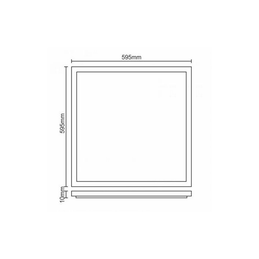 LED Iegremdējams panelis LED/40W/230V 4500K