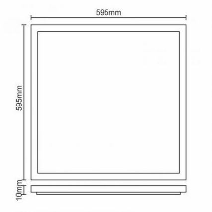 LED Iegremdējams panelis LED/40W/230V 4500K