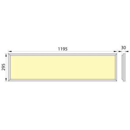 LED Vannas istabas iegremdējams panelis OREGA PLUS 120 LED/50W/230V 4000K IP40