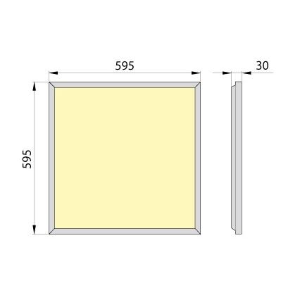 LED Iegremdējams panelis OREGA PLUS 60 LED/50W/230V 4000K IP40