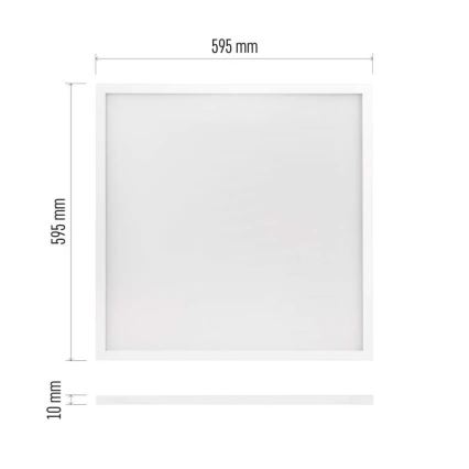 LED Iegremdējams panelis PROXO LED/33W/230V 4000K 60x60 cm balta