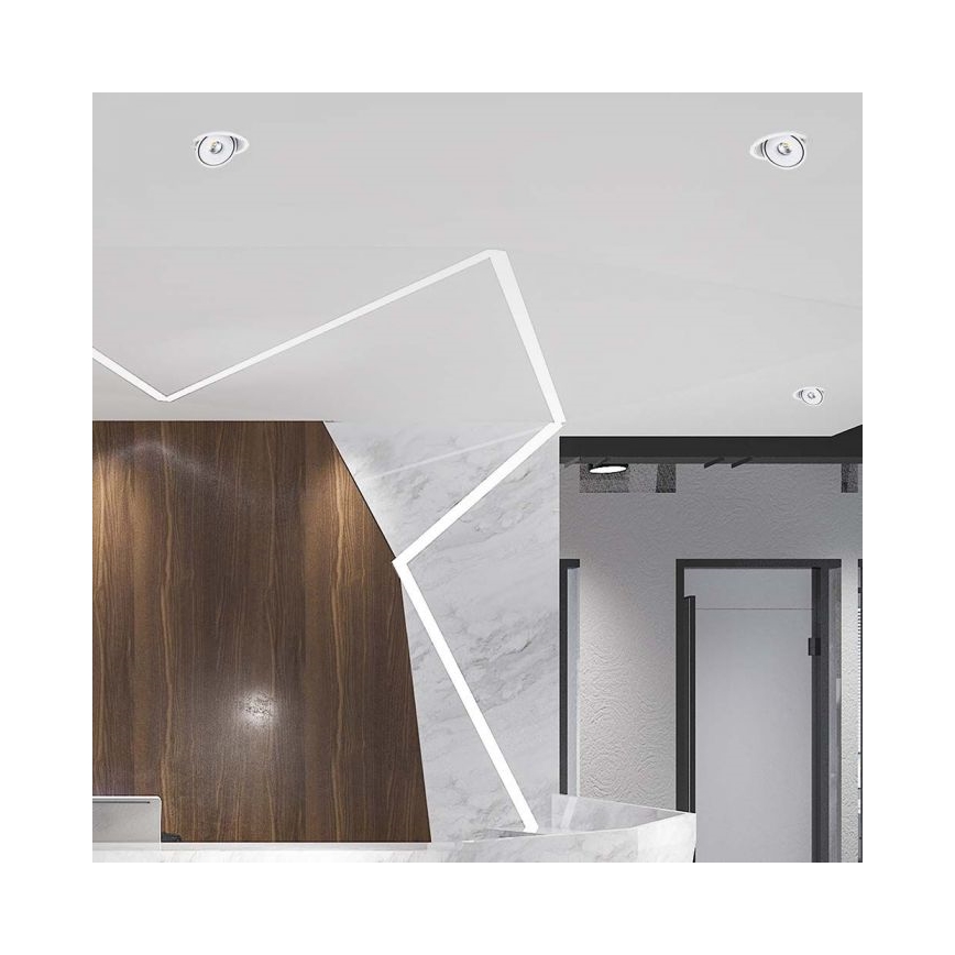 LED Iegremdējams starmetis LED/20W/230V 3000/4000/6400K d. 16,5 cm balta