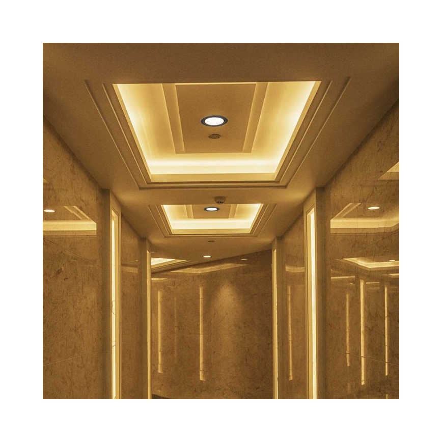 LED Iegremdējams starmetis LED/20W/230V 3000/4000/6400K d. 16,5 cm melna