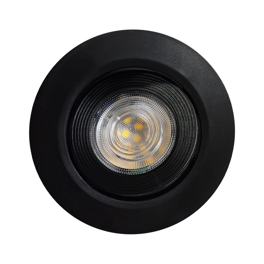 LED Iegremdējams/virsapmetuma Starmetis 2in1 LED/5W/230V 4200K d. 9,3 cm melna
