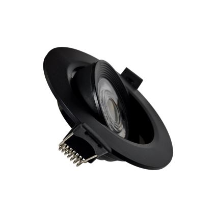 LED Iegremdējams/virsapmetuma Starmetis 2in1 LED/5W/230V 4200K d. 9,3 cm melna