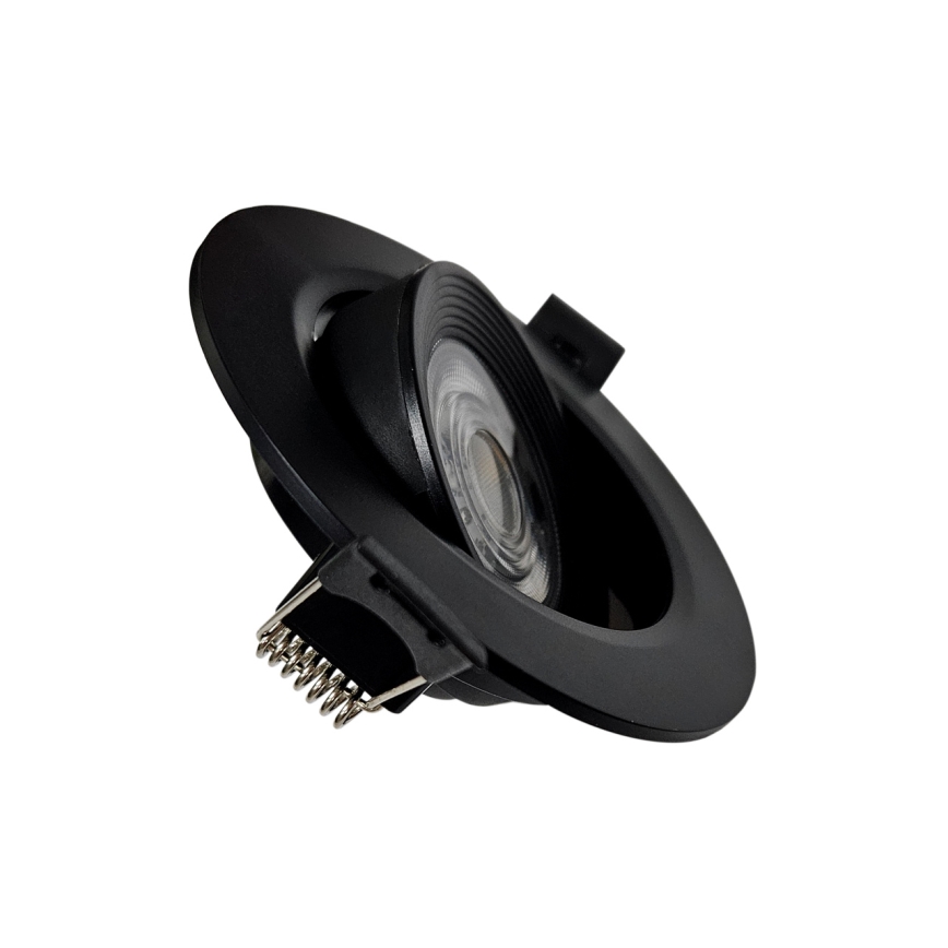 LED Iegremdējams/virsapmetuma Starmetis 2in1 LED/5W/230V 4200K d. 9,3 cm melna