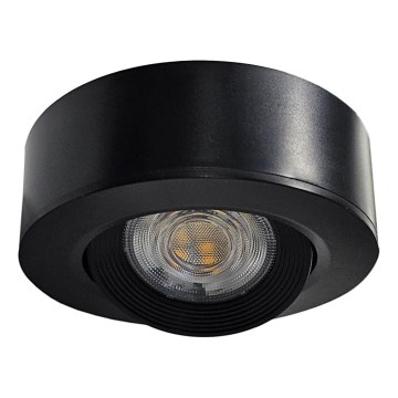 LED Iegremdējams/virsapmetuma Starmetis 2in1 LED/5W/230V 4200K d. 9,3 cm melna