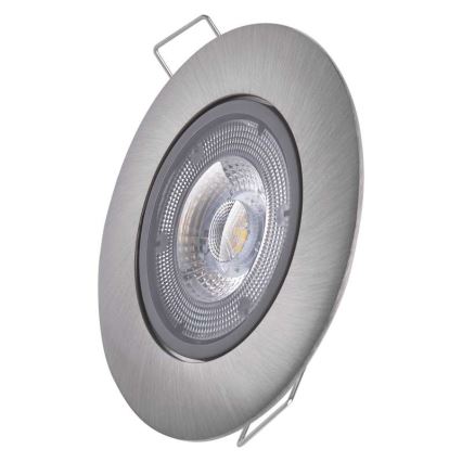 LED Iegremdēts gaismeklis EXCLUSIVE 1xLED/5W/230V 3000 K sudraba