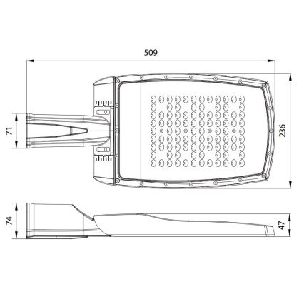 LED Ielas gaismeklis NOVUM PLUS LED/100W/230V IP65