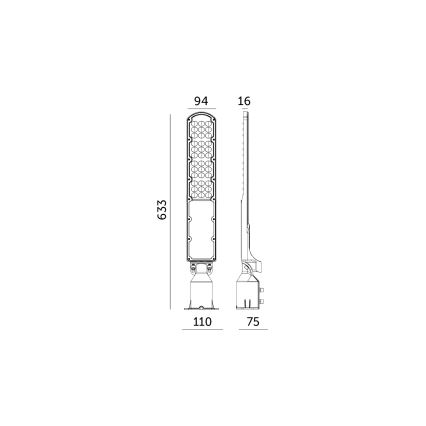 LED Ielas lampa ar krēslas sensoru CYOTO LED/100W/230V IP65 4000K