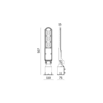 LED Ielas lampa ar krēslas sensoru CYOTO LED/50W/230V IP65 4000K