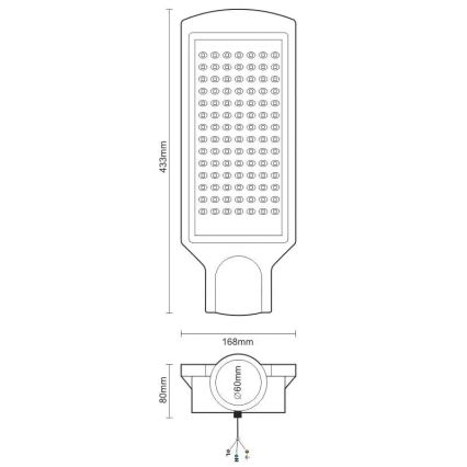 LED Ielas lampa LED/100W/170-400V IP65