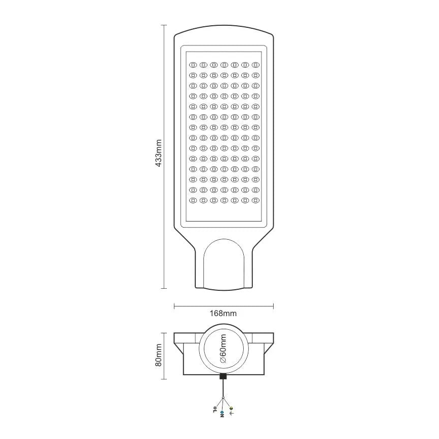 LED Ielas lampa LED/100W/170-400V IP65
