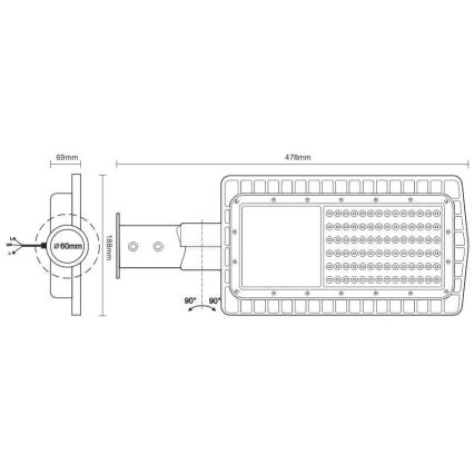 LED Ielas lampa LED/30W/230V 2700K IP65