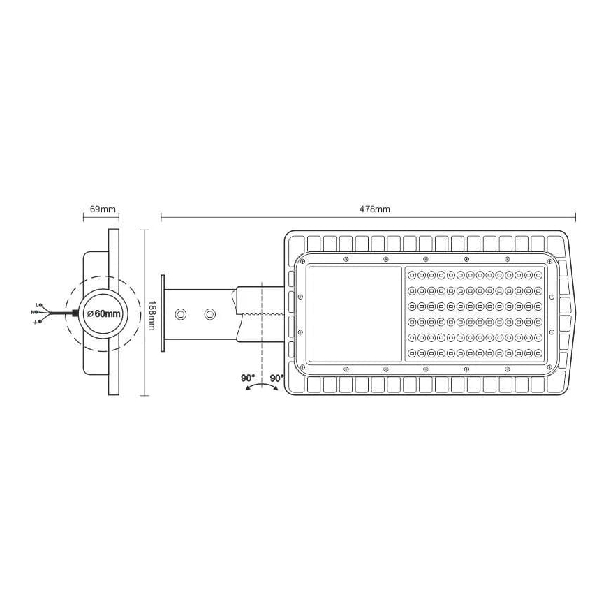 LED Ielas lampa LED/30W/230V 2700K IP65