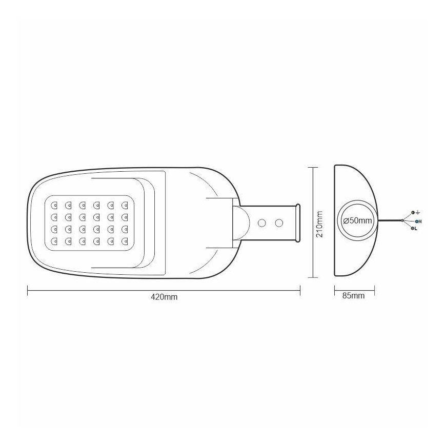 LED Ielas lampa LED/40W/230V 5000K IP65