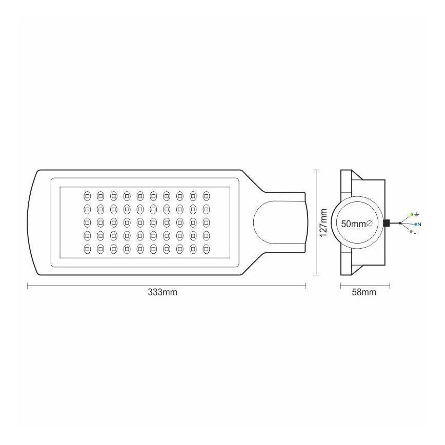 LED Ielas lampa LED/50W/170-400V 4000K IP65