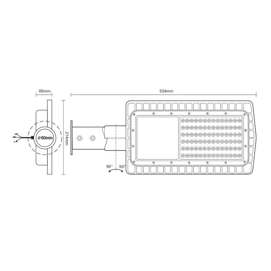 LED Ielas lampa LED/60W/230V 5000K IP65