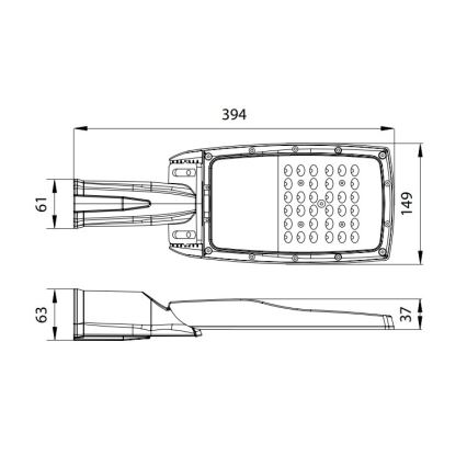 LED Ielas lampa NOVUM PLUS LED/50W/230V IP65