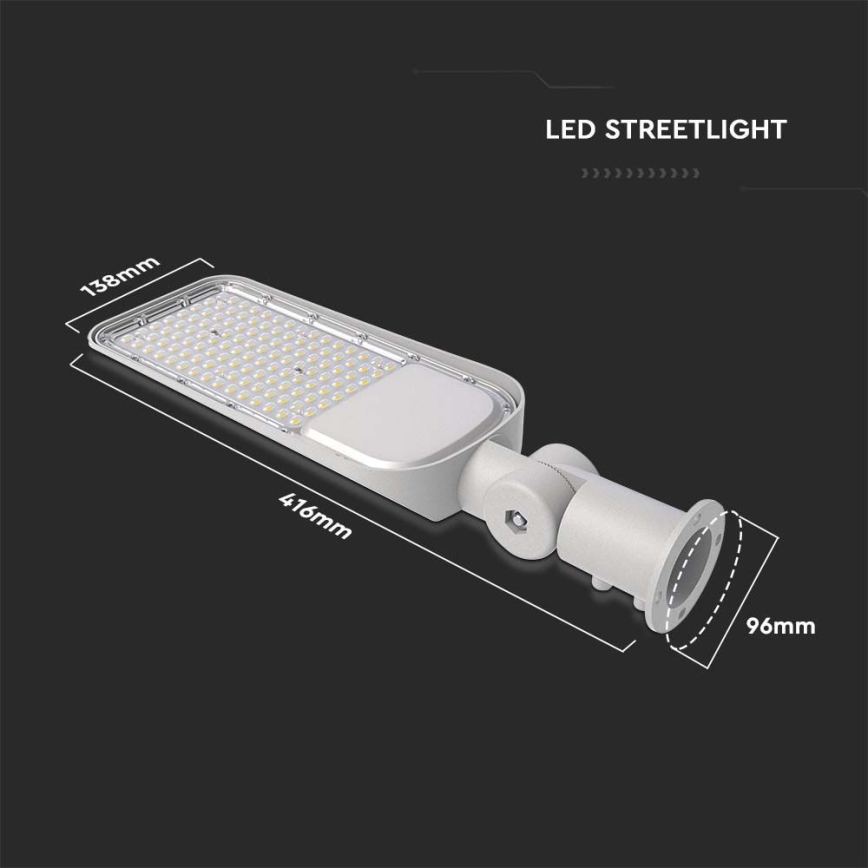 LED Ielas lampa SAMSUNG CHIP LED/30W/230V 6500K IP65 pelēka