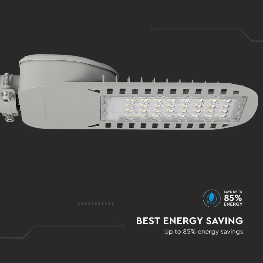 LED Ielas lampa SAMSUNG CHIP LED/50W/230V 6500K pelēka