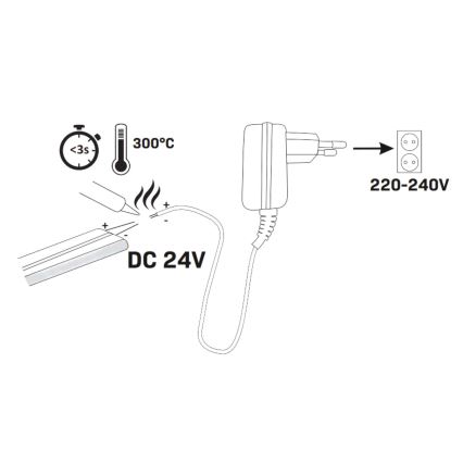 LED Josla NEON 5m LED/48W/24V 4000K IP65