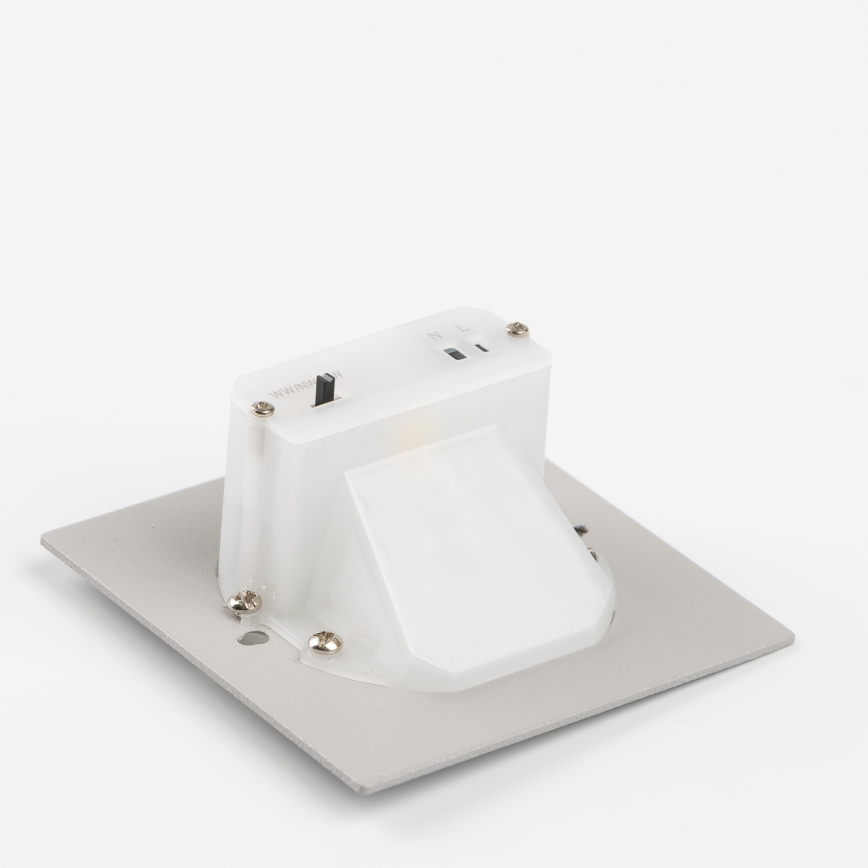 LED kāpņu gaismeklis ar kustības un krēslas sensoru LED/1,5W/230V 3000/4000/6500K antracīts