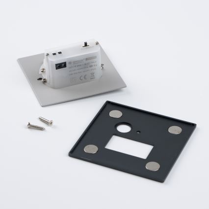 LED kāpņu gaismeklis ar kustības un krēslas sensoru LED/1,5W/230V 3000/4000/6500K antracīts