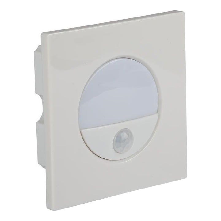 LED kāpņu gaismeklis ar kustības sensoru LED/3W/230V 4000K balts