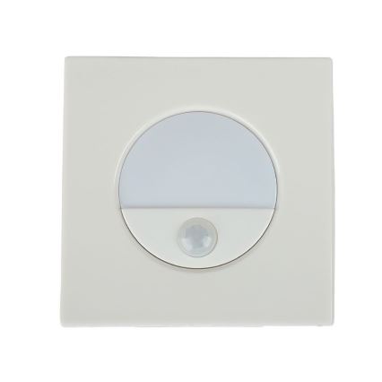 LED kāpņu gaismeklis ar kustības sensoru LED/3W/230V 4000K balts