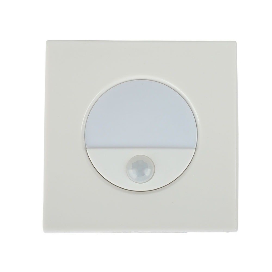 LED kāpņu gaismeklis ar kustības sensoru LED/3W/230V 4000K balts