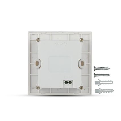 LED kāpņu gaismeklis ar kustības sensoru LED/3W/230V 4000K balts
