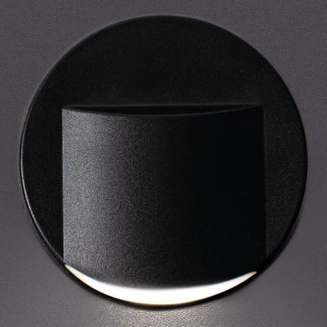 LED kāpņu gaismeklis ERINUS LED/0,8W/12V 3000K melns