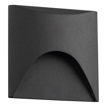 LED kāpņu gaismeklis EXIN LED/2,5W/230V 3000K IP65, antracīta krāsas, kvadrātveida