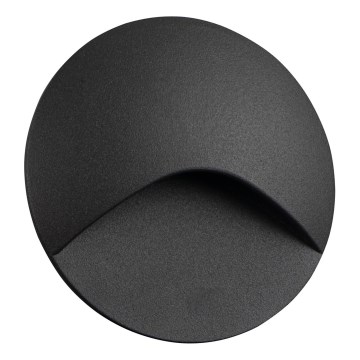 LED kāpņu gaismeklis EXIN LED/2,5W/230V 3000K IP65 antracīts apaļš