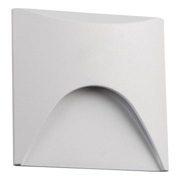LED kāpņu gaismeklis EXIN LED/2,5W/230V 3000K IP65 balts kvadrātveida